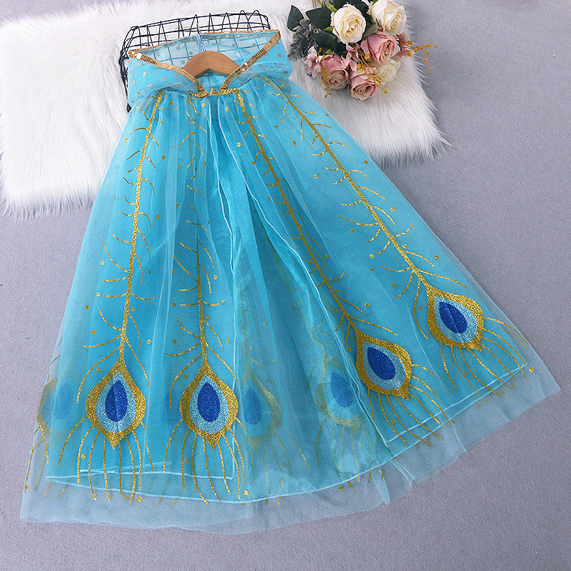 DISNEY toddler designer clothes infant designer clothes Girls' cape performance costume baby clothes designer Elsa princess Cape for children