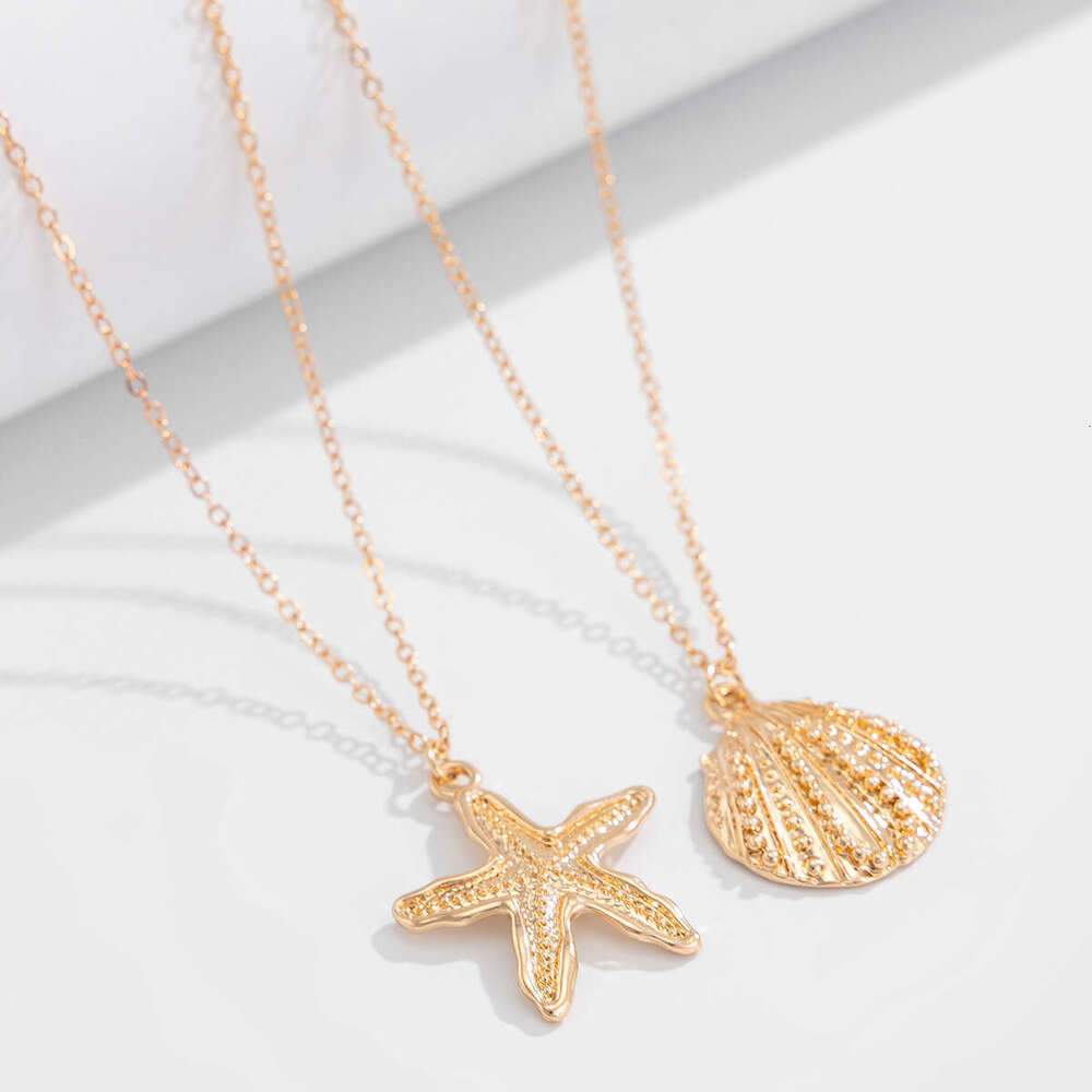 Adjustable Seashell Starfish Waist Chain Gold and White Alloy Body Jewelry for Beachwear Summer Vacations