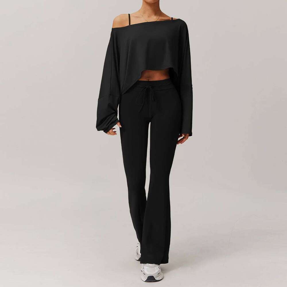 2PCS Suit Quick-Drying Gym Women Tracksuit Running Set Workout Long Sleeve Sports Shirt Yoga Clothing