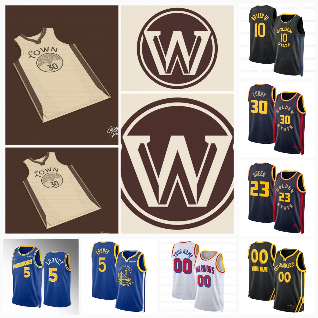 10 Butler III warriors 2025-26 City Basketball Jersey 30 Curry 5 Looney 23 Green 4 Moody 7 Heild Custom Stitched