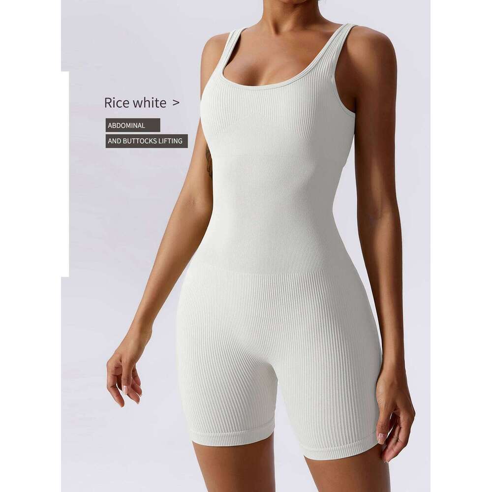 High Elastic Integrated Tight Fitting Aerial Beauty Back Yoga Suit Seamless Jumpsuit for Women