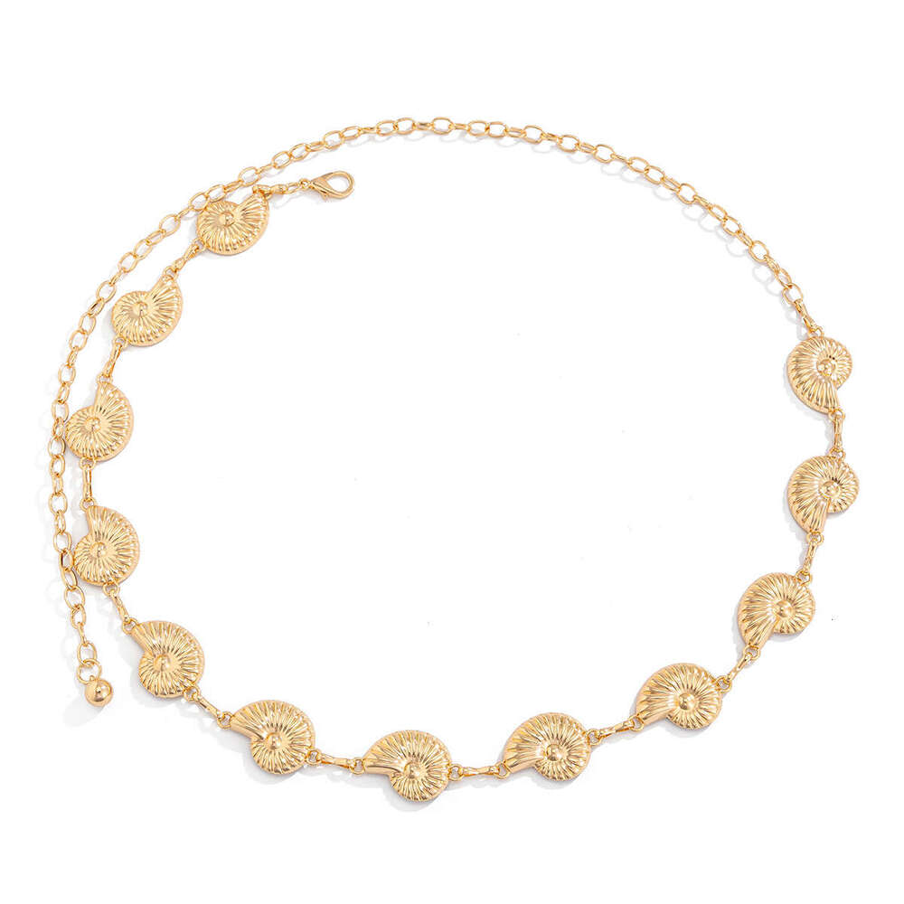Accessories Bohemian beach shell waist chain imitation pearl starfish conch pendant body chain