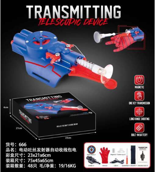 DHGadgets Spider Web Wrist Launcher String Shooter Magnetic Bullet Kids Role Play Toy for Superhero Holiday Gifts