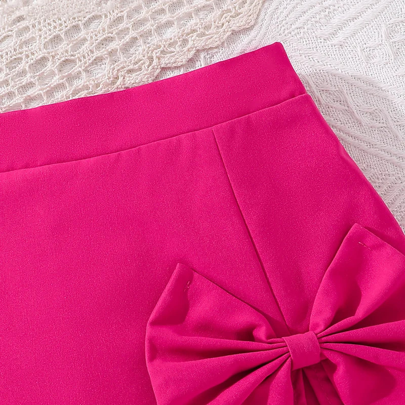 Summer Childrens Fashion Sets For 812 Years Kids Girls Sense Of n Rose Suspenders And Shorts Vacation Daily Outfits 250517z