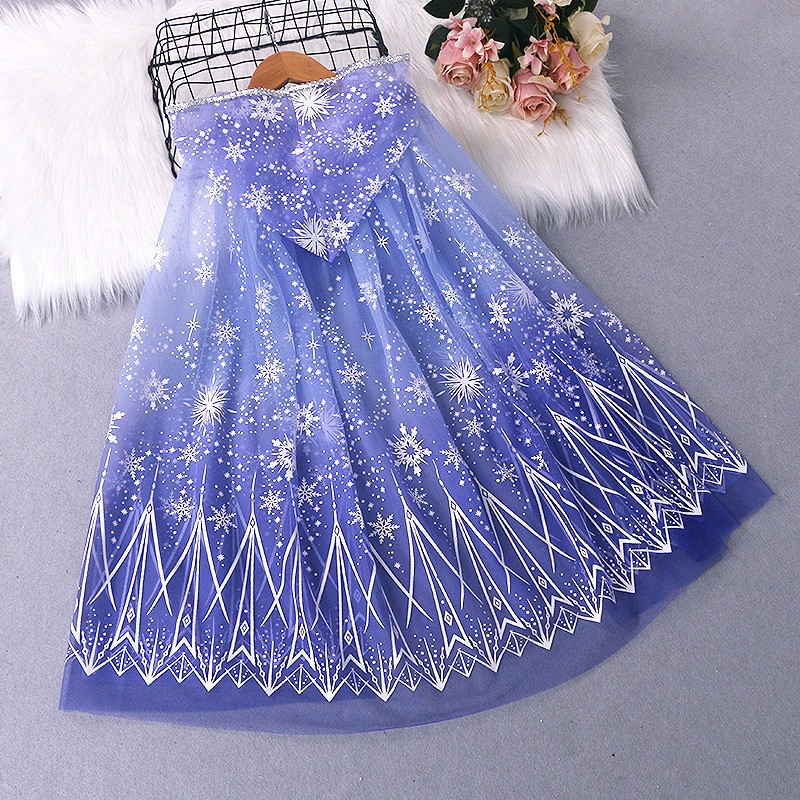 DISNEY toddler designer clothes infant designer clothes Girls' cape performance costume baby clothes designer Elsa princess Cape for children