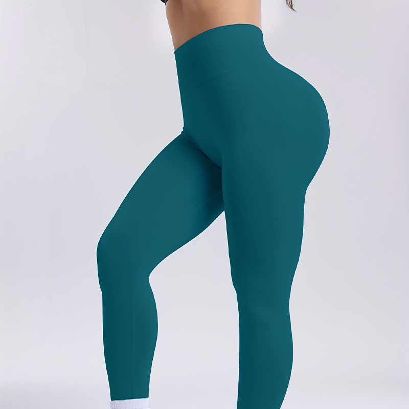 High Waist Yoga Pants - Lifted Hips + Tummy Control - Breathable Sports Leggings Ideal for Workout & Cycle Wear