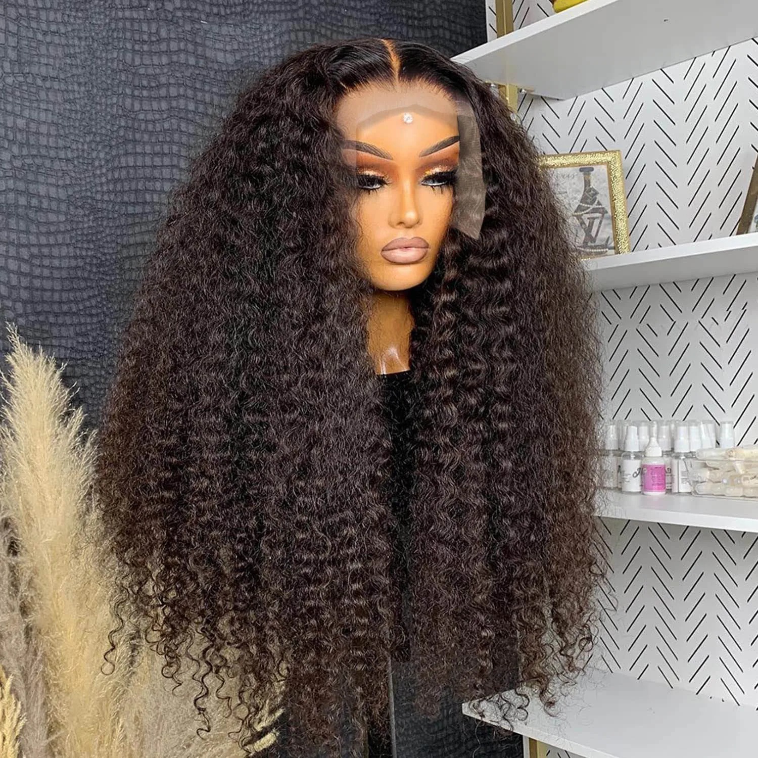 13x6 HD Transparent Loose Deep Wave Frontal Wig 250 Density 13x4 Wig Human Hair Brazilian Raw 30 40 Inch Curly synthetic lace front wigs