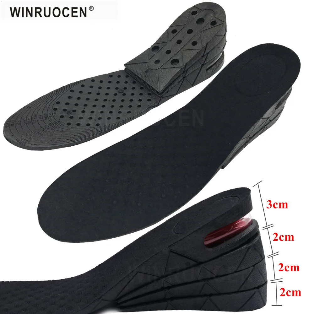 3-9cm Height Increase Insole Cushion Height Lift Adjustable Cut Shoe Heel Insert Taller Elevator Insoles for Foot Pads Unisex 250521