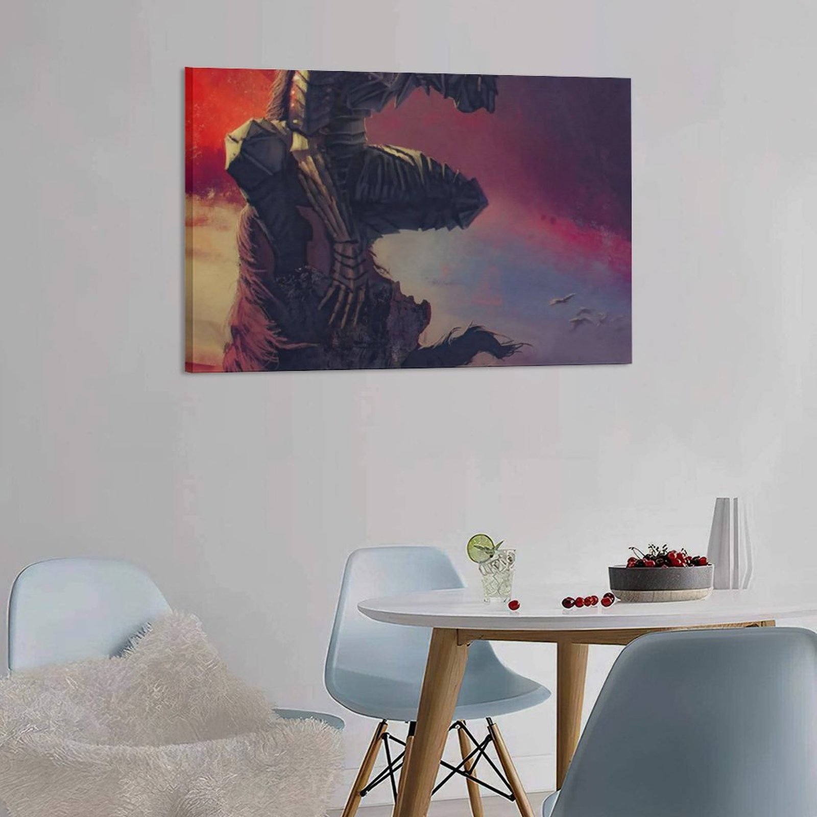 Hanging Picture-Rectangle Anime Berserk Poster Frame-style Canvas Prints Wall Painting Wall Art Decor Print Picture Paintings for Living Room Gift For