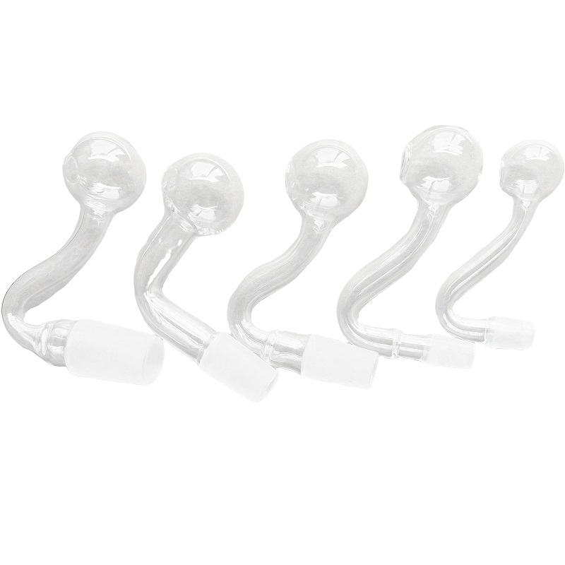 10Pcs 10mm 14mm 18mm Clear Thick Pyrex Glass Oil Burner piees Male Joint For Water Pipe Glass Bong Dab Rig bowl