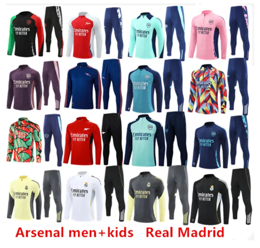 2025 2026 PEPE SAKA Pink Arsen A rsenal tracksuit Football soccer jerseys 25 26 Madrids training suit ODEGAARD THOMAS TIERNEY SMITH Transport Men Kids sportswear kit