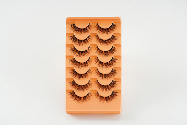 7 pairs Mink Eyelashes Invisible Band Fairy Lashes Extension Natural False Eyelashes 3D Faux Fluffy Wispy Mink Fake Lashes 240701