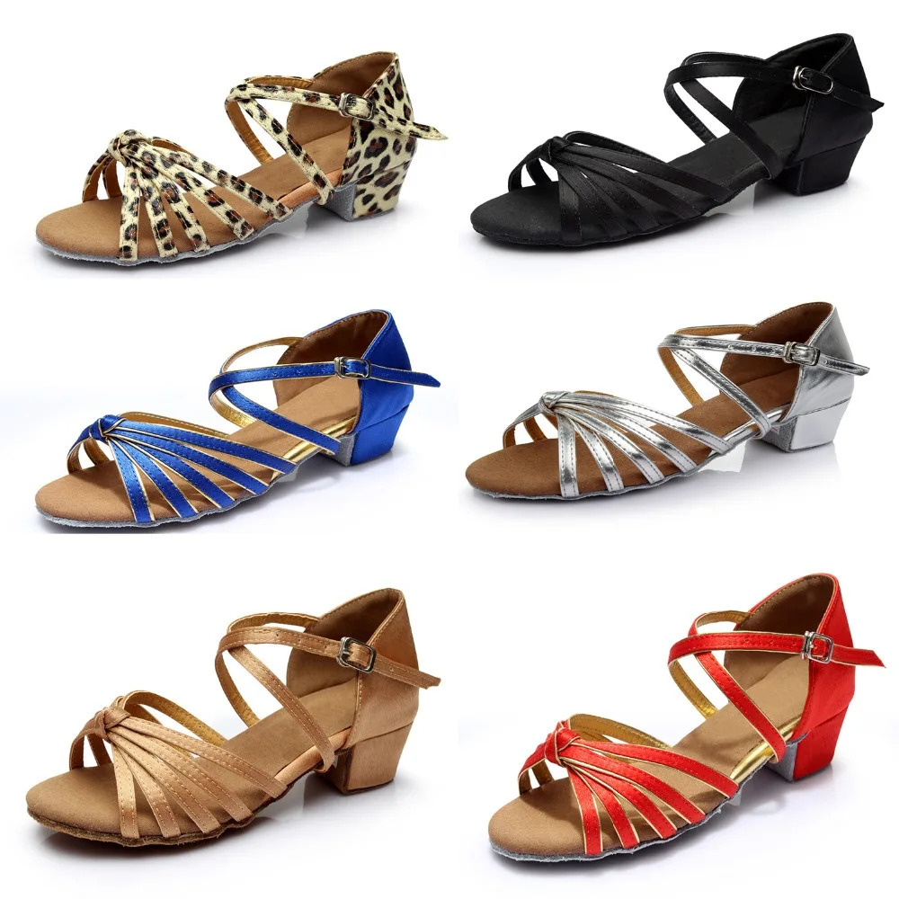 Dance Shoes Woman Salsa Latin Dance Shoes Children kids Dance Sneakers Ballroom Dance Shoes For Girls Soft Shoes For Latin C02D 250521