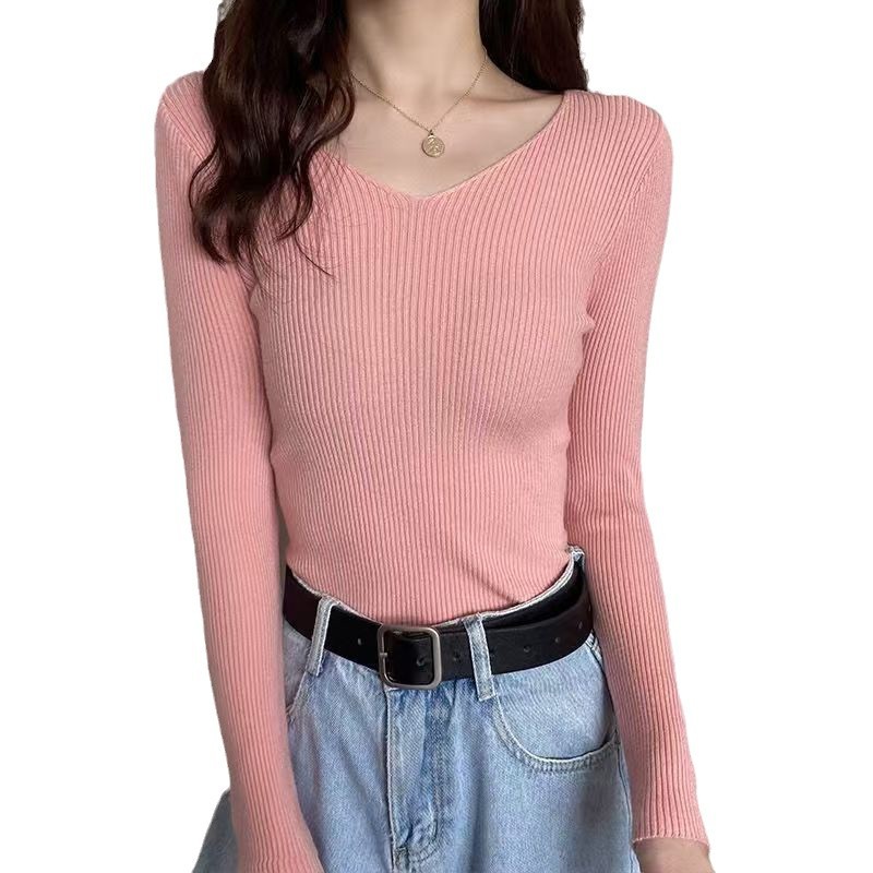 XR151 New autumn elastic slim fit outerwear top t-shirt