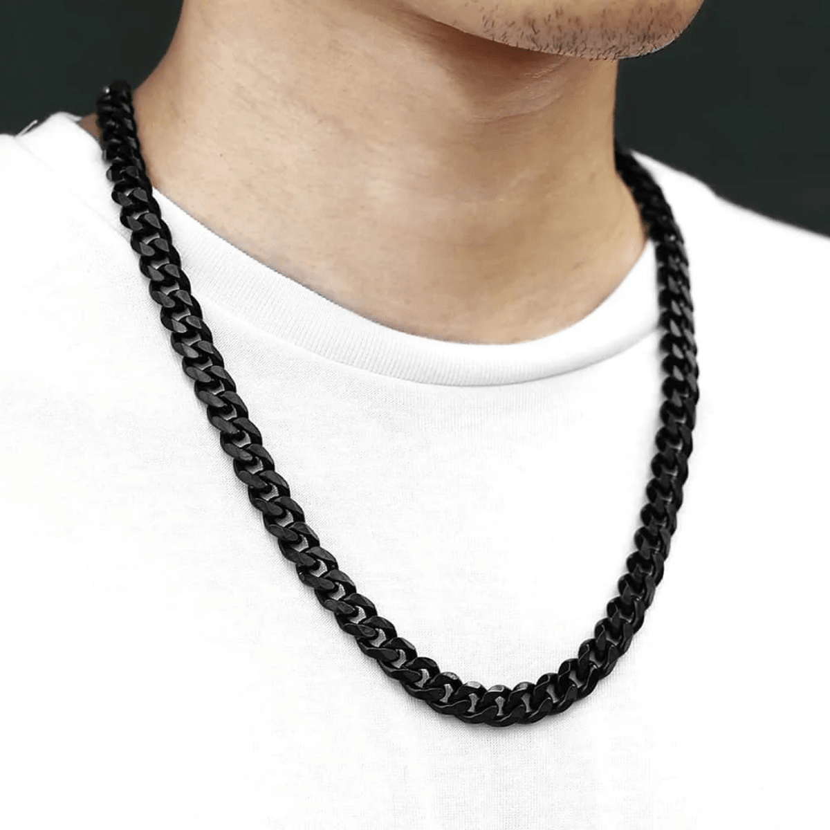 Heavy Stainless Steel Curb Cuban Chain Necklace For Men Women Hip Hop 9mm 18-24 Inch Link Jewelry Gifts