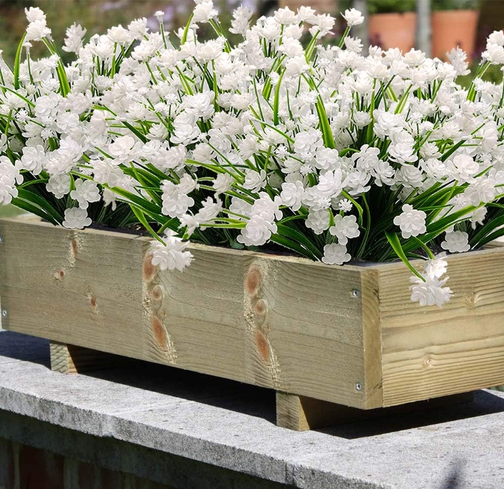 Hzsz Artificial Flowers For Home And Garden Decor - Realistic Simulation Floral Bouquets And Shrubs For Porch And Outdoor Use