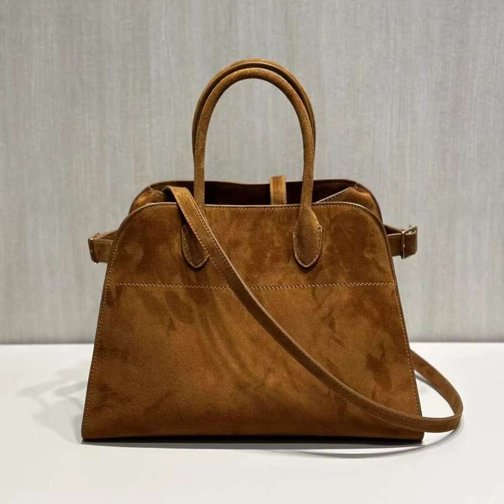 High Quality Margaux 12 Genuine Leather Handbag Shoulder Crossbody Margaux12 Soft Suede Tote Bag Large Capacity
