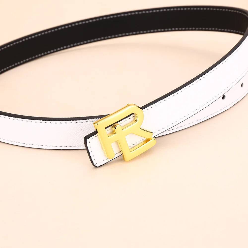 Women's Fashion Use Reversible Leather Belt High Quality Gold Buckle is best matched with women's denim belt dress