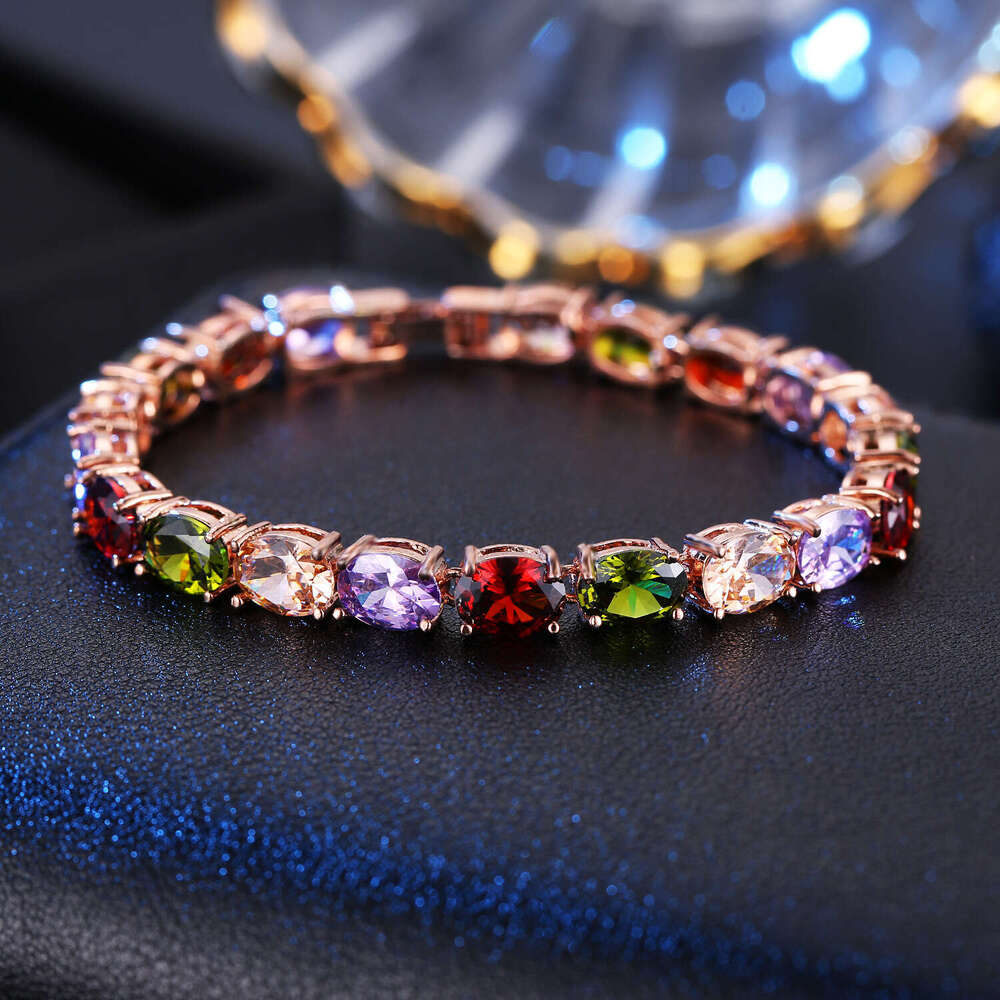 Dudu Butterfly Style Jewelry Colorful for Women, Fashionable and Elegant Zircon Sparkling Dia Colored Bracelet
