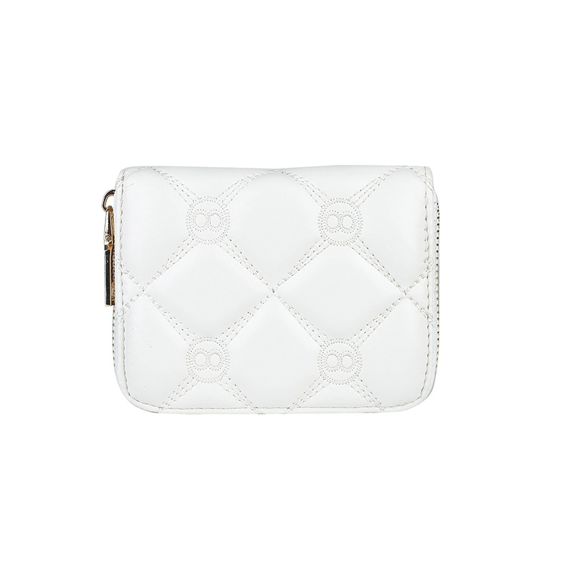 Ladies purse new simple fashion embroidery line long single zipper handbag large capacity wallet mobile phone bag 2025s hot