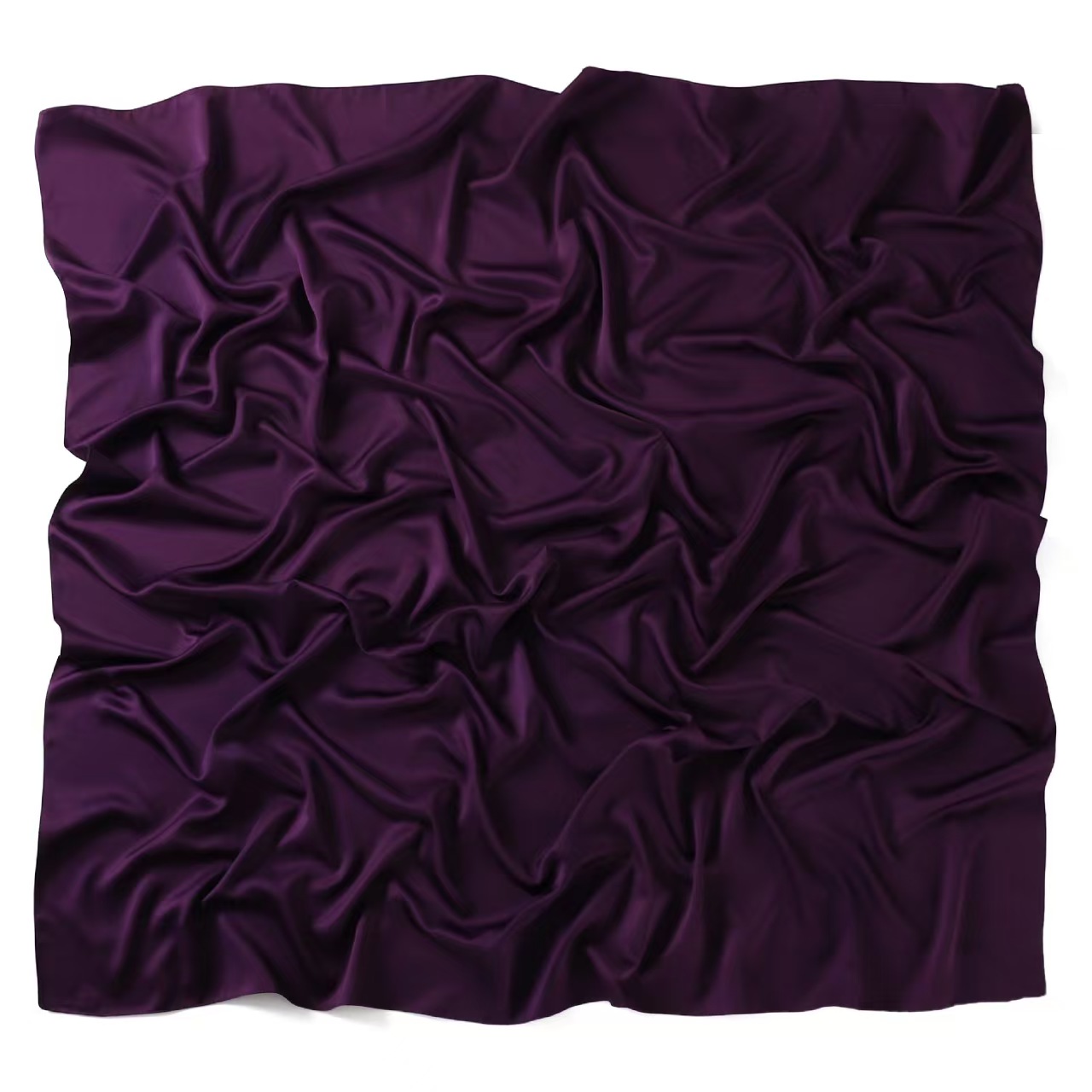 T783 solid color silk matte satin square scarf Malay Indonesia monochrome satin headscarf scarf
