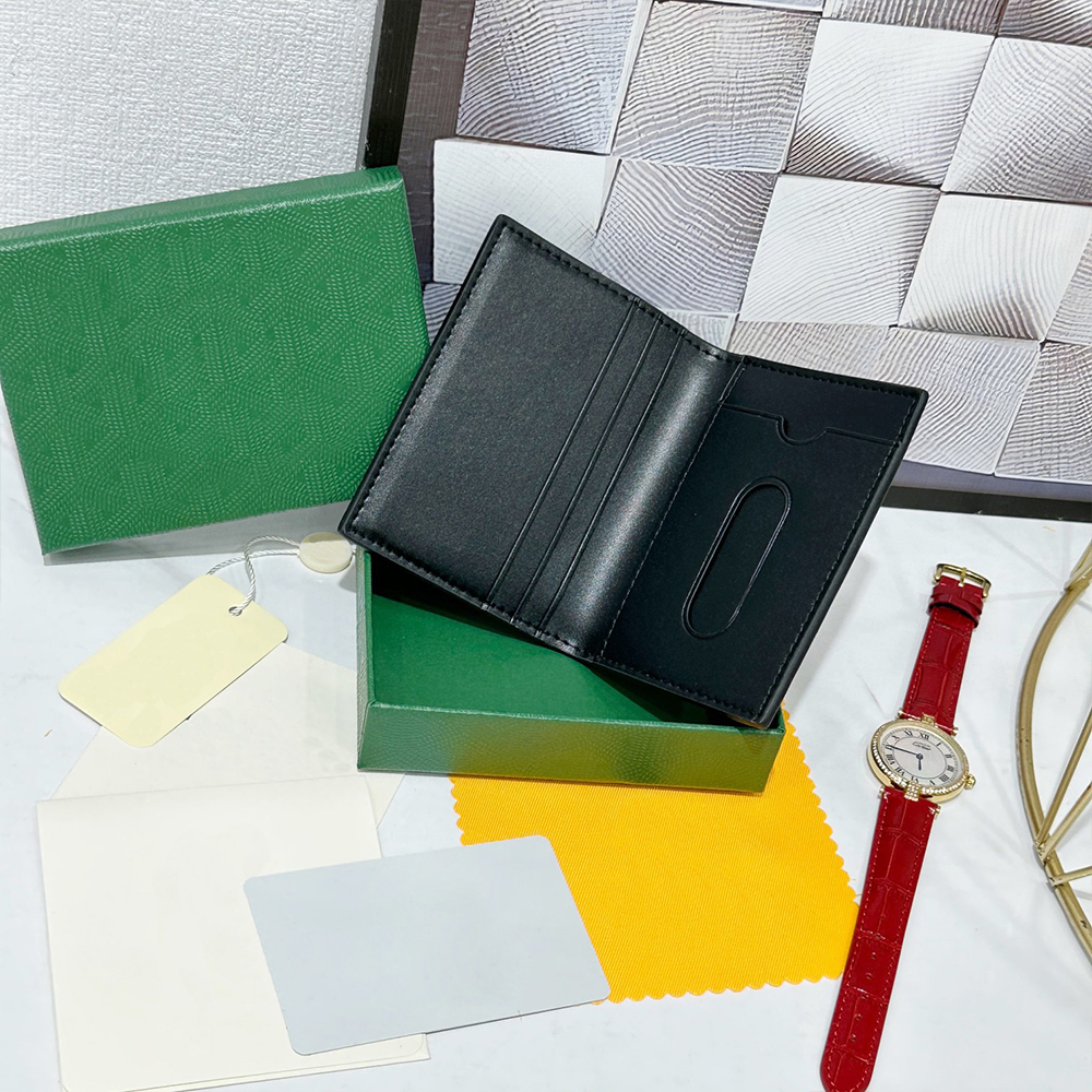 Leather Cardholder Designer Wallet Men's Wallet Credit Card Coin Purse High Quality Women's Wallet Money Pocket ID Case with Box