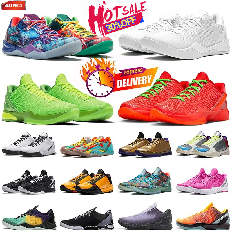 Designer Top Mamba 9 8 6 5 4 Protro Reverse Grinch Basketball Shoes Mambacita Eybl Think Pink X-Ray Aqua Men Women Toddler Trainers Sports Sneakers Big Size