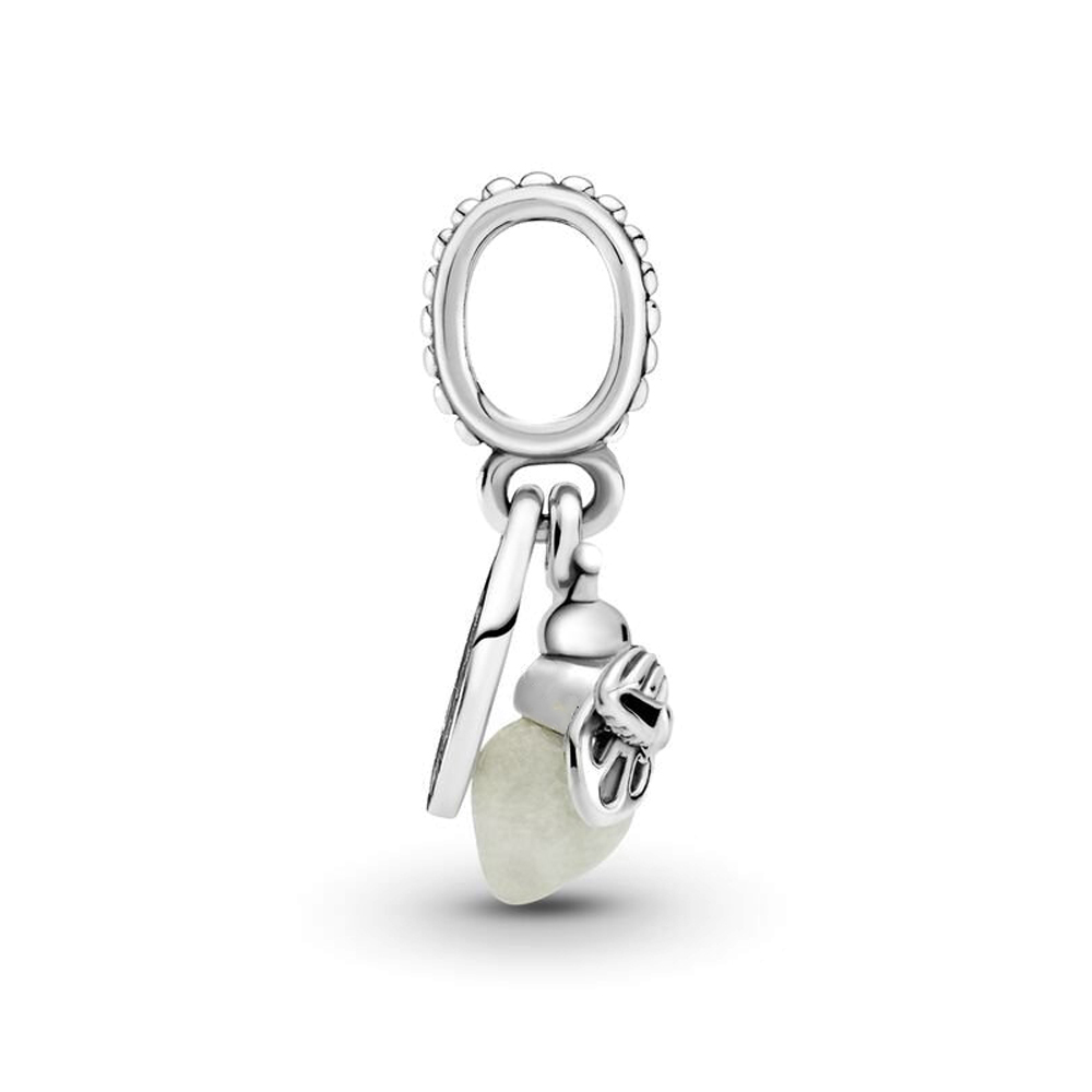 FewDook 2025 New Desgin Summer New Glow-in-the-dark Firefly Dangle Charm Fit Original Pan Bracelet DIY Silver&Gold Plated Women Fashion Style Jewelry 