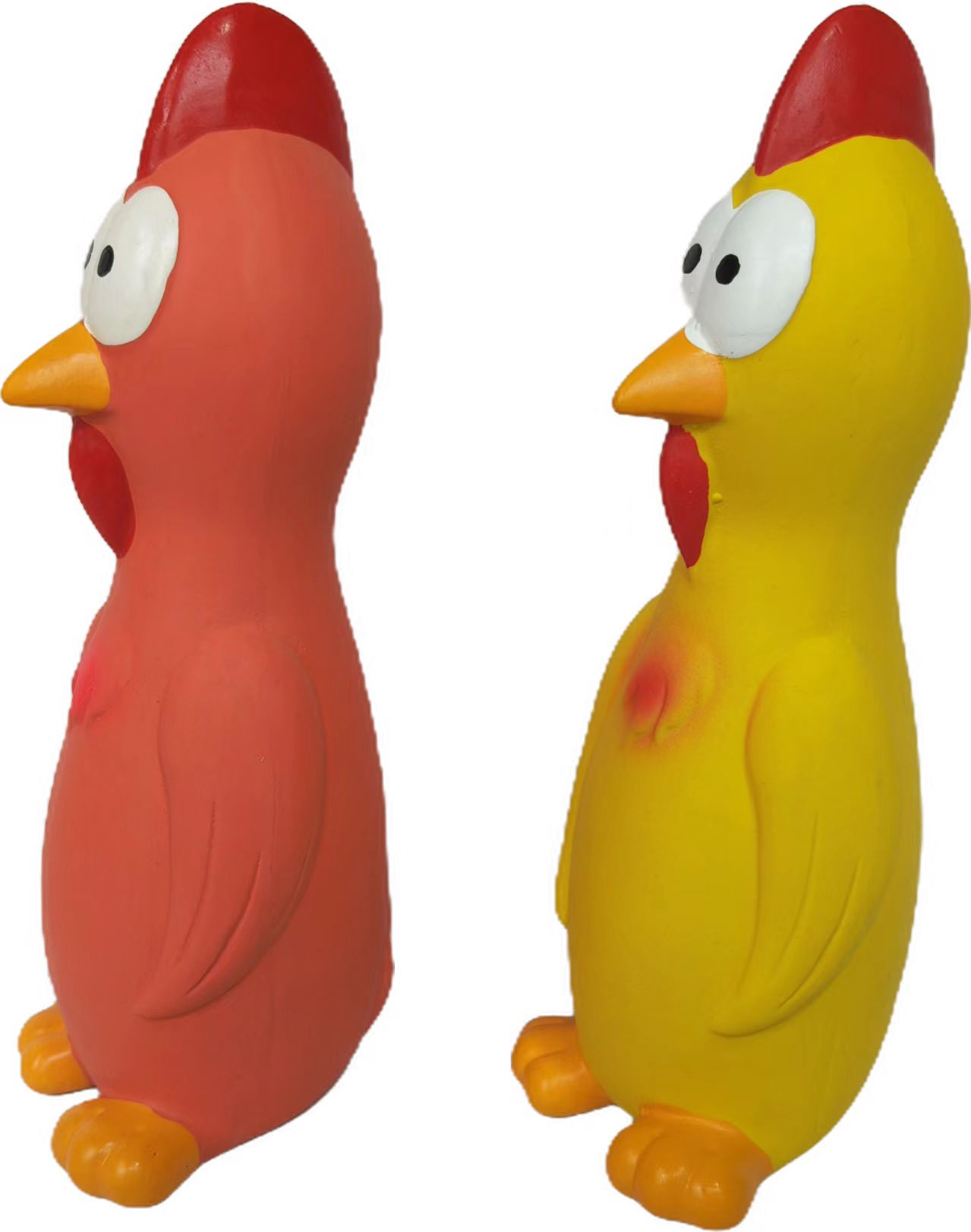Latex Chicken Pet Dog Toy Eco-Friendly Natural Chickens and Ducks Pet Chewy Toy 4pcs/Pack