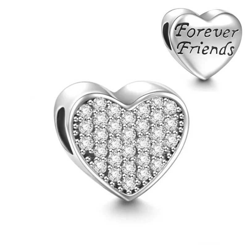 New 925 Sterling Silver Best Friend Soul Companion Dangle Charm Diy Fit Original Pendant Charm Bracelet Women Fashion JewelryXJ250523