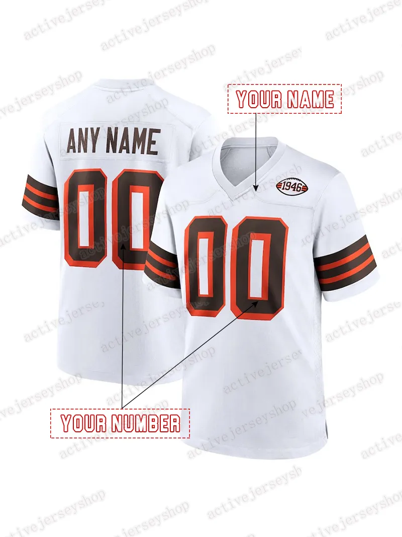 Personalized Custom Jerseys 12 Shedeur Sanders 2025 Football Judkins Nick Chubb Carson Schwesinger Myles Garrett Any Name Number
