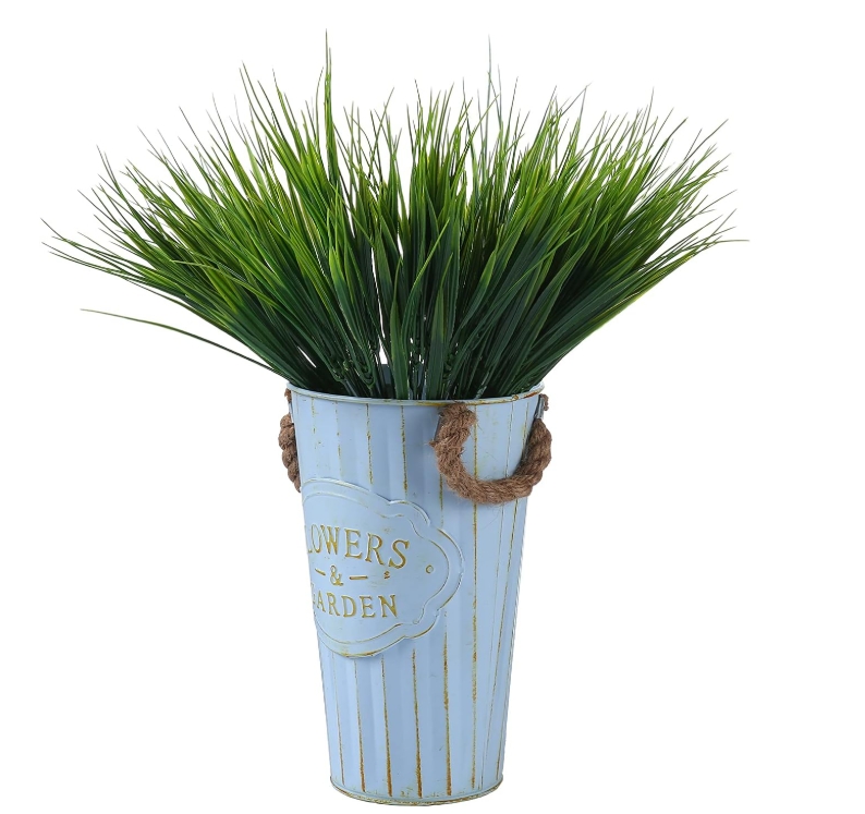 Artificial Reed Grass Large Fake Onion Grass Plants Tropical Green Plants Leaves Bouquet PVC Grass For Wedding Garden Offic