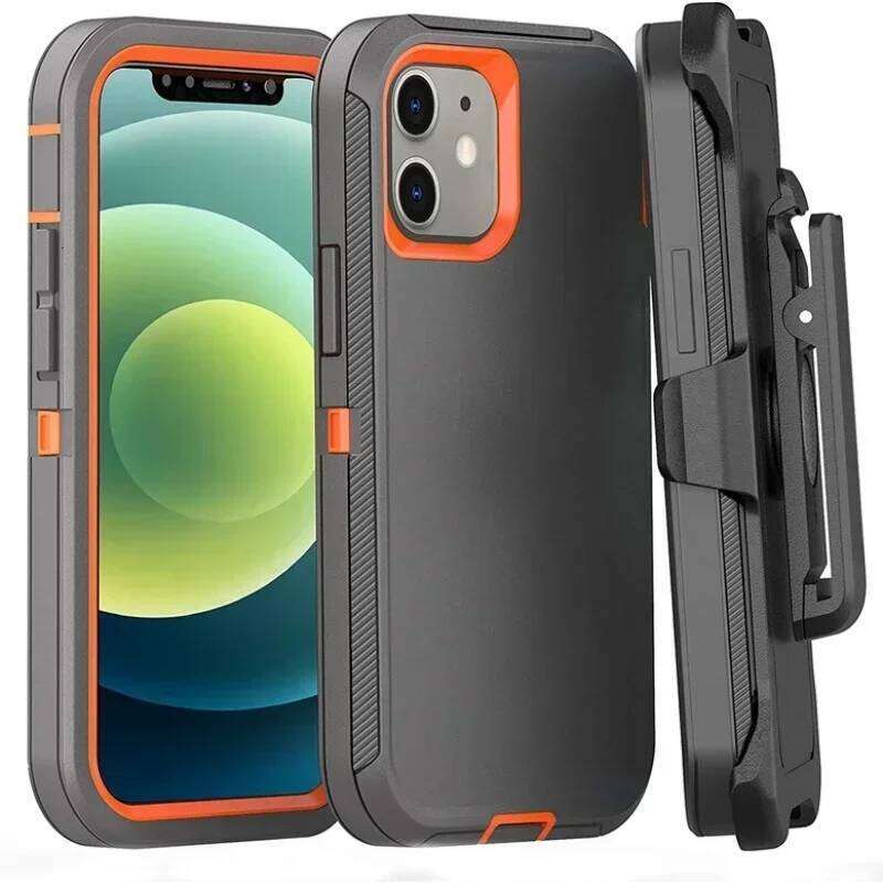 Fashion Hybrid Heavy Duty Armor Phone Case for IPhone 16 15 14 13 12 11 Pro Max Plus Shockproof Protect Otter Hard Box Belt Clip Cover