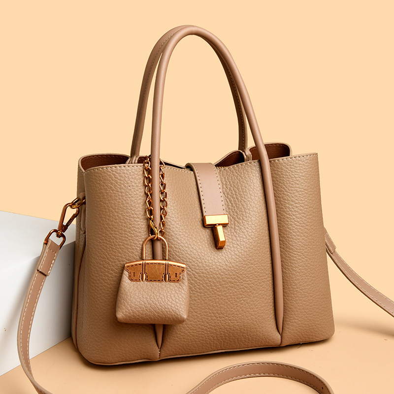Free Shipping Designer Handbag New High-end Texture Versatile Bucket Fashionable Light Women's Large Capacity Commuting Bag Can Be Slung Diagonal