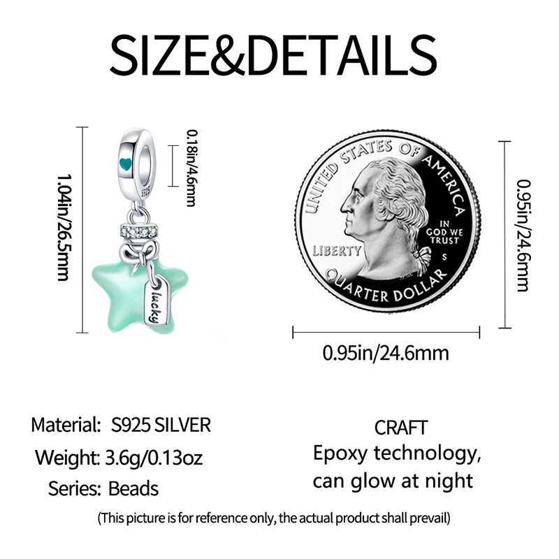 Glow Gold Firefly Charm Green Frog Forest Deer Bead For Original 3mm 925 Sterling Silver Bracelet DIY Birthday GiftXJ250523