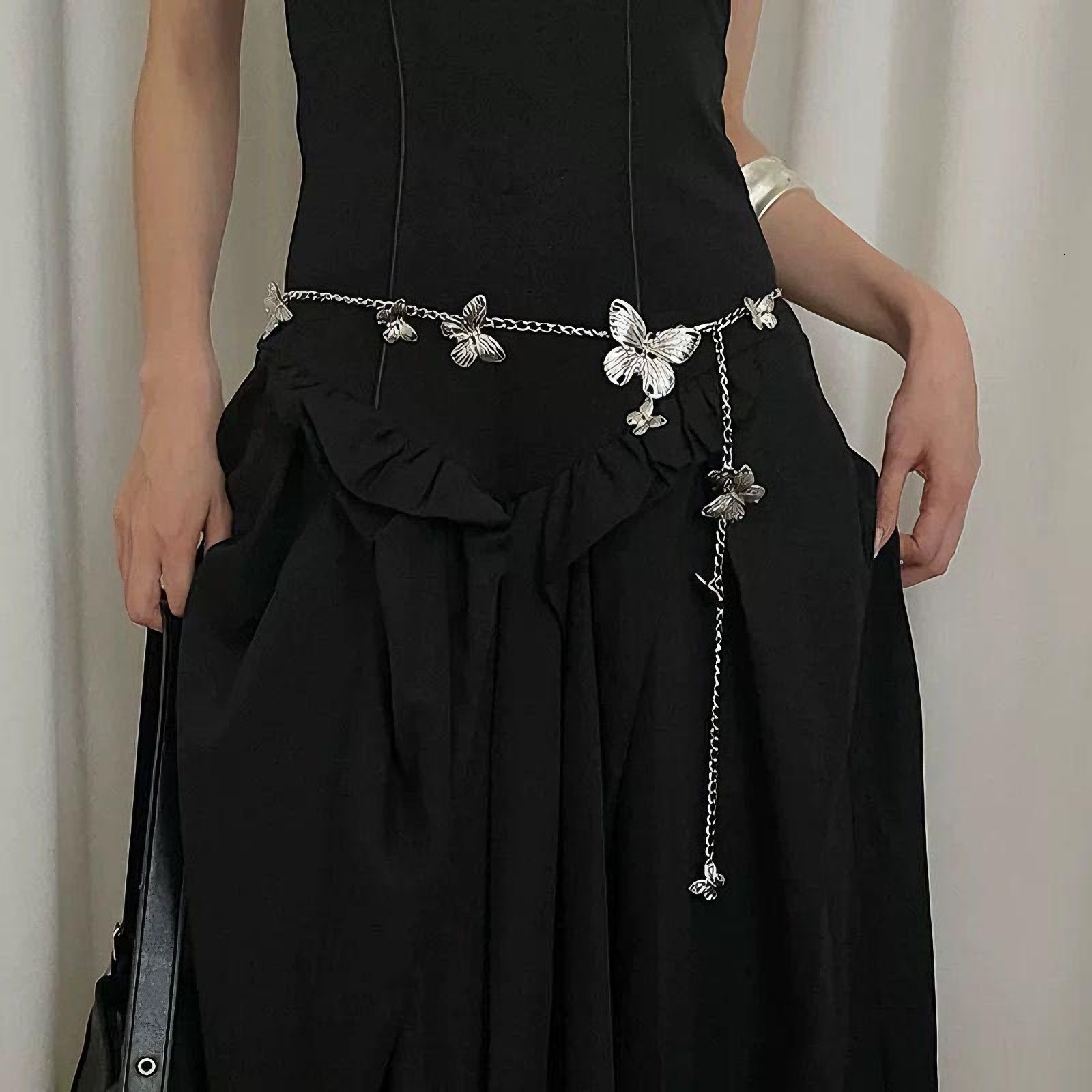 Fashion Elegant Silver Waist Chain For Women Girls Minimalist Charm Metal Daily Jewelry Accessories 250409