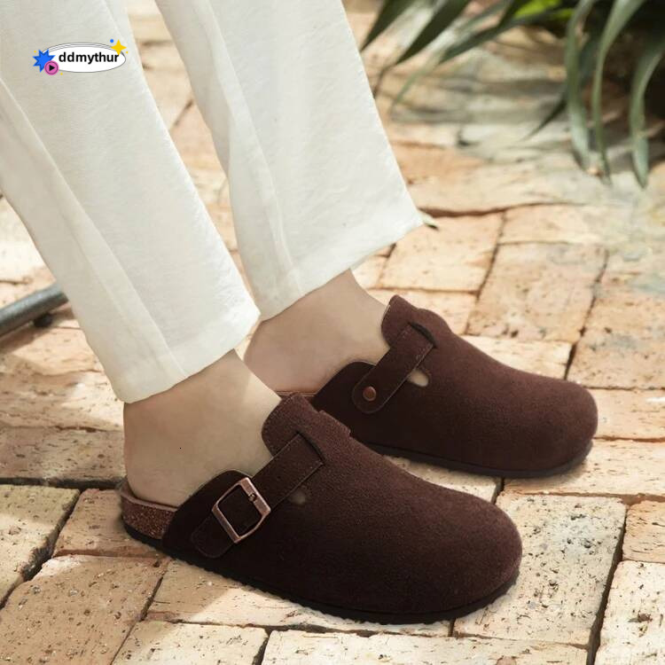 Comwarm Footbed For Women Men Fashion Leather Comfort Potato Shoes With Arch Support Indoor Outdoor ddmythur