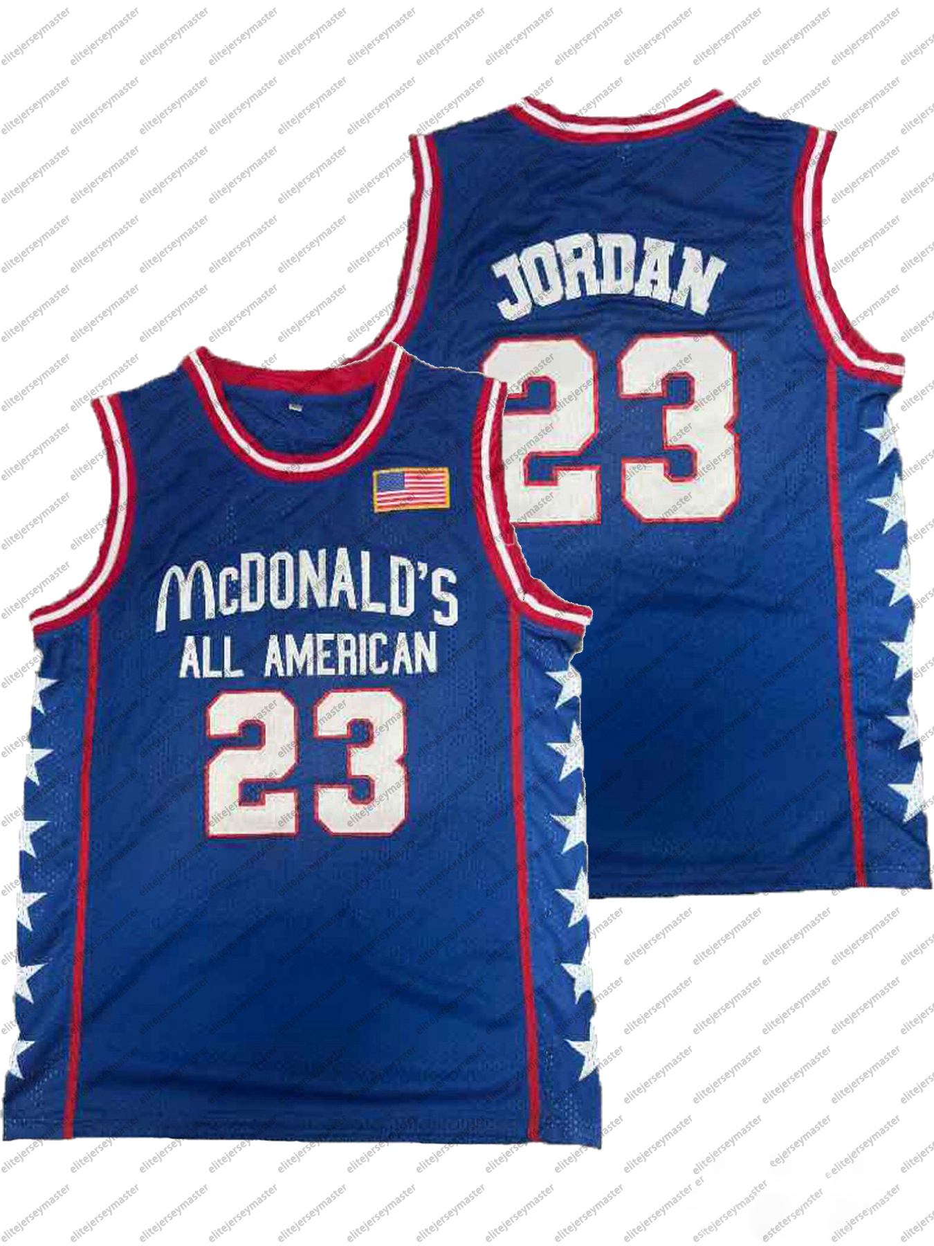 In stock 23 BRYANT 33 MCDONALD'S Basketball Jerseys Double Stitched Name Number comfortable and breathable sports basketball tops