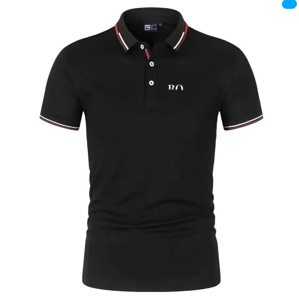 Mens Polo Bosse Shirt Designer T Shirts High Quality Summer Shirts Luxury Brand Breathable Tshirt Fashion Polos Shirt Crew Neck Short Sleeve Brand Womens Letter E03