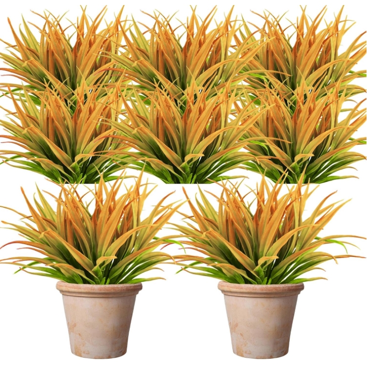 UV resistant outdoor artificial plants - tall grass, tropical flowers and shrubs - perfect for year-round and indoor