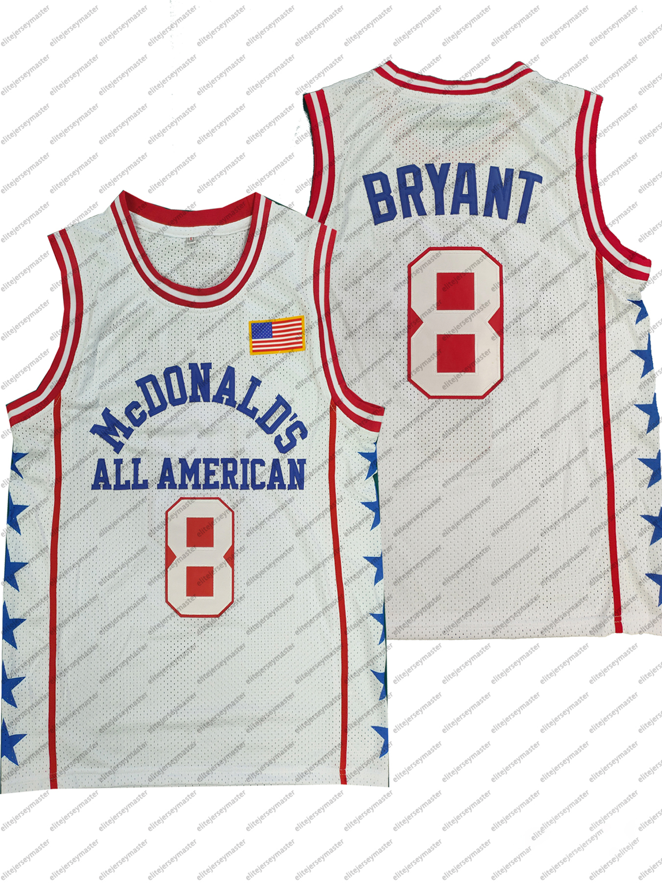 In stock 23 BRYANT 33 MCDONALD'S Basketball Jerseys Double Stitched Name Number comfortable and breathable sports basketball tops