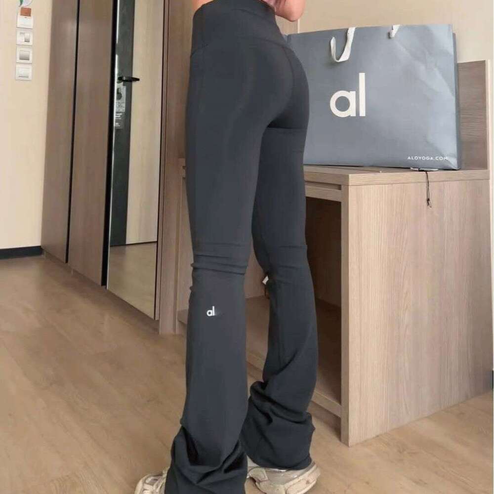 Training fitness peach micro trumpet yoga for women, high waist and hip lifting Pilates sports breathable pants