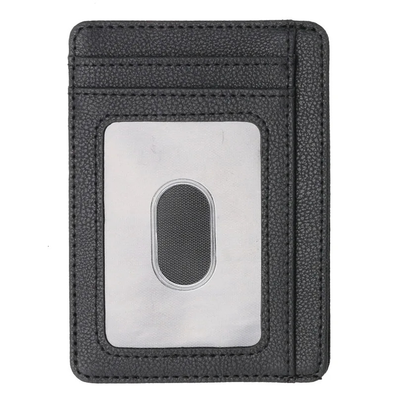 RFID Blocking Mens Leather Wallet Slim Credit Card Holder Business Male Portable Mini Travel Purse For Man 250521