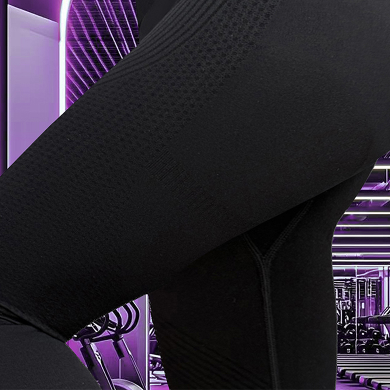 Spring Summer Athletic Wear Comfortable Tummy Control High Elastomerics by Womens' Gym Legging Collection