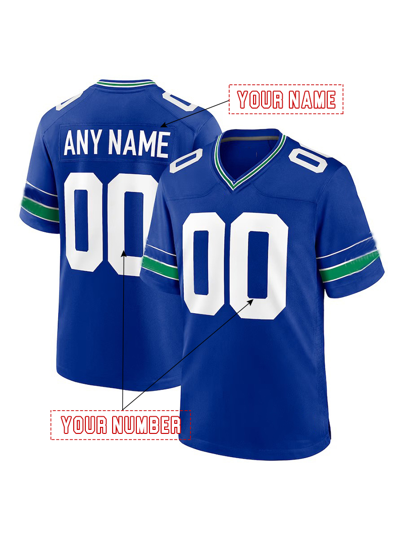Custom Football 2025 Rivalries Jerseys Cooper Kupp Darnold Smith-Njigba Walker III Love Any Name Number Embroidered Letter Number