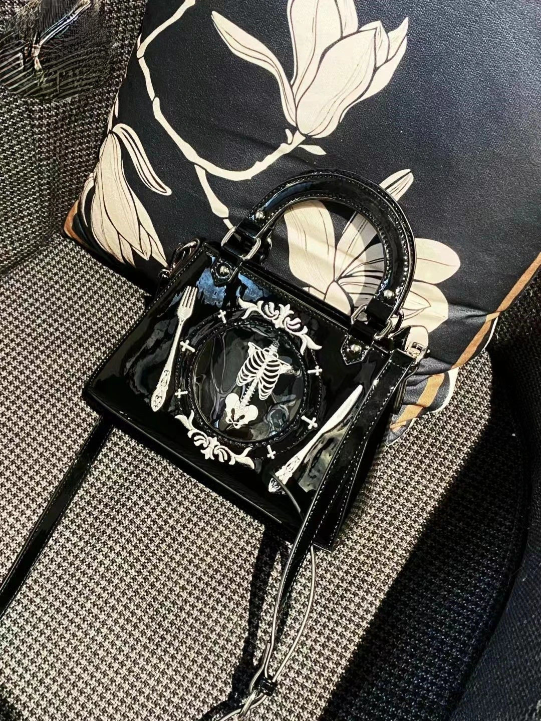 Y2k Ita Bag 2025 Sweet Cool Spice Girl Punk Goth One-shoulder Underarm Transparent Bag Two Yuan Girl Display Bags 250516