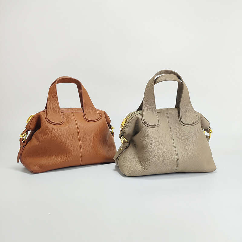 Tote Bag New Women S Genuine Leather Handbag Top Layer Cowhide Crossbody Large Capacity Shoulder Bag High End Lion Ridge Bag Messenger Bag