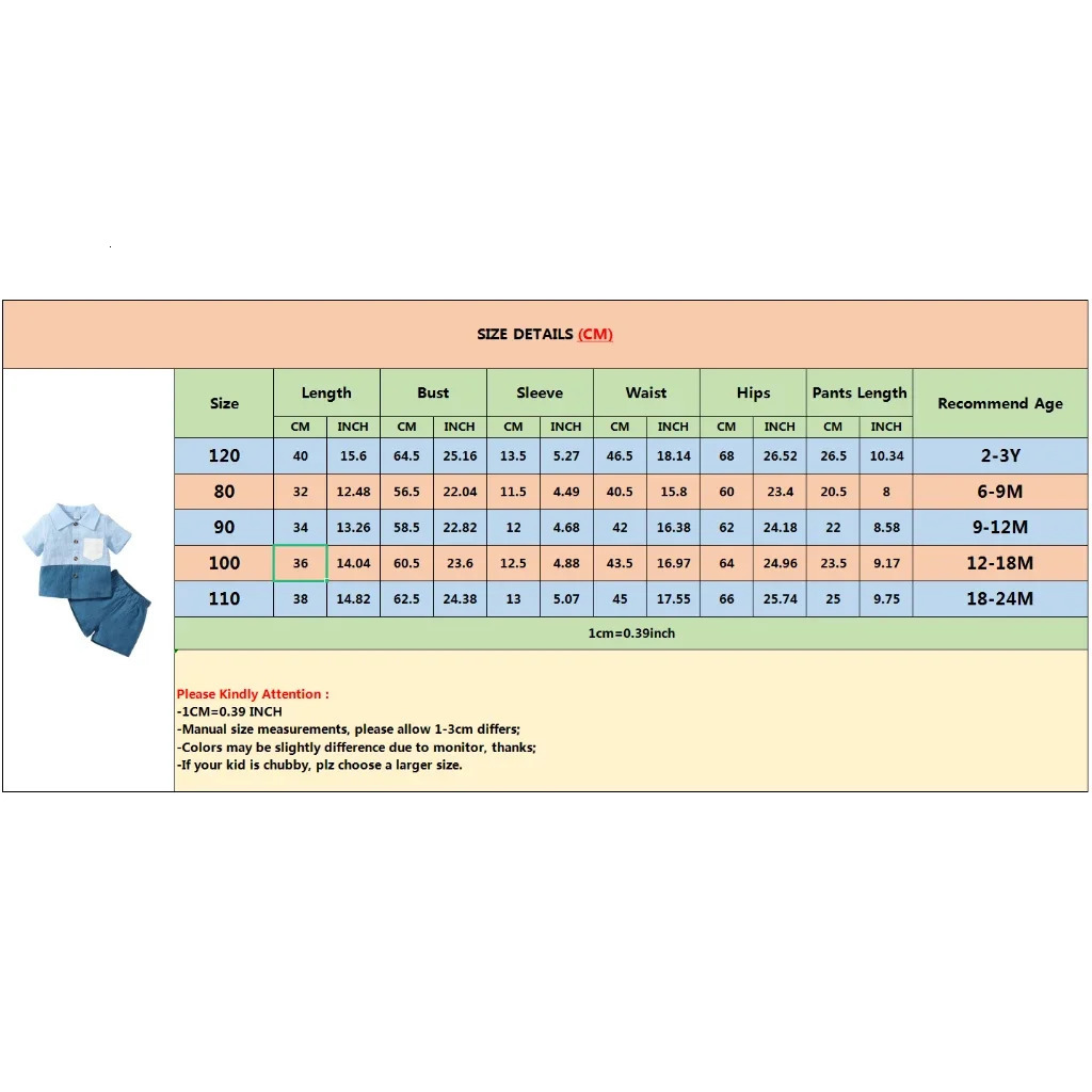 03Years Toddler Baby Boy Blue Color Matching Short Sleeved Shorts 2PCS Set Fashion Handsome Leisure Style Birthday Party Outfit 250517z