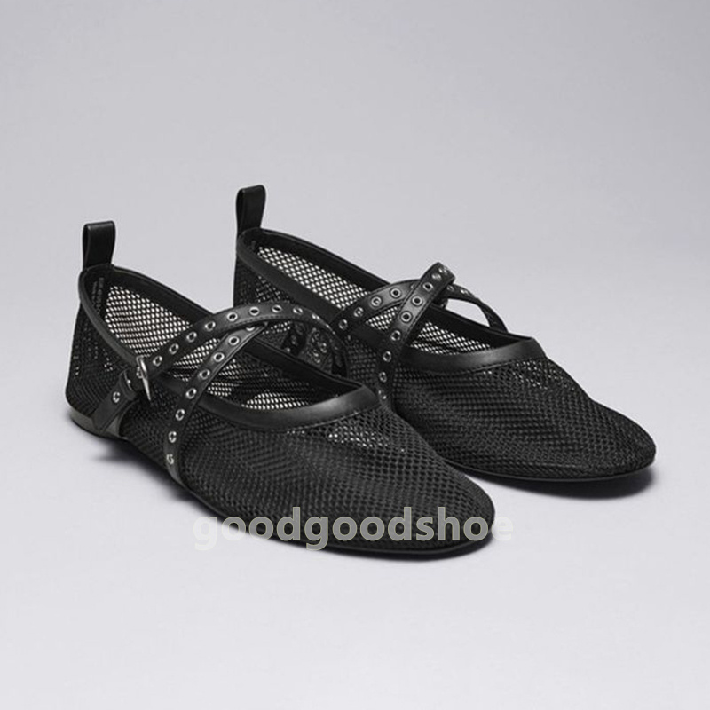 free shipping ballet flats designer heels loafers womens sandals luxury shoes summer elegant leather ballerina daily comfort mesh breathable dress sho