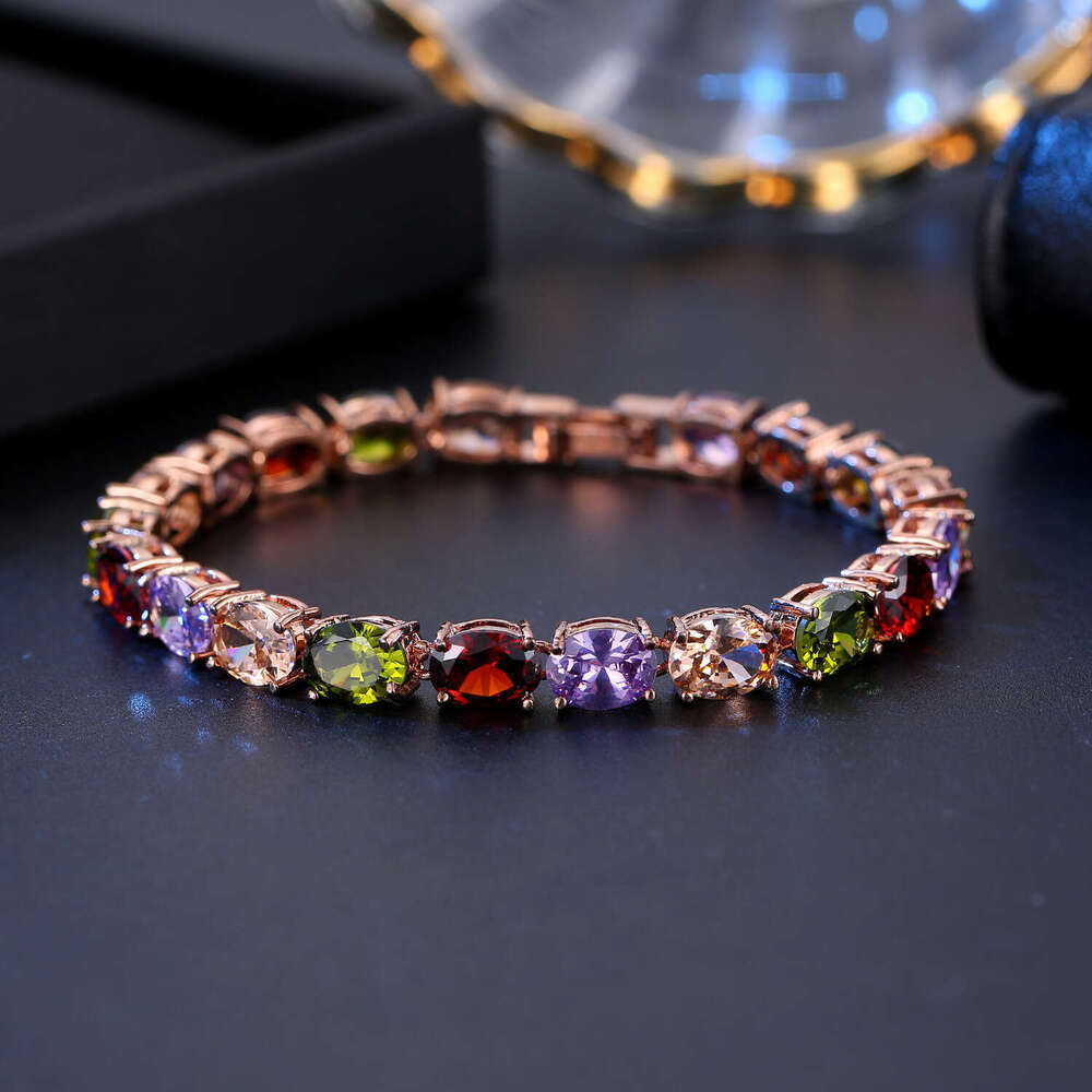 Dudu Butterfly Style Jewelry Colorful for Women, Fashionable and Elegant Zircon Sparkling Dia Colored Bracelet